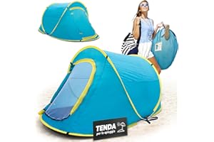 STREND PRO Tenda Pop‑Up 220x120x95 cm - Impermeabile con Protezione, UV Riparo Portatile per Spiaggia, Campeggio, Festival e Giardino