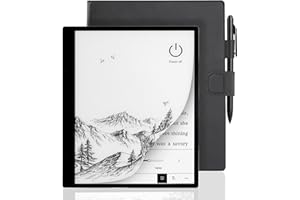 Veidoo 10.3 inch Ebook Reader, Large E-Ink 1872 * 1404 227ppi Touch Screen, 64GB ROM, WiFi, Android E-reader, Built-in Speaker, Notetaking Digital Epaper E-Ink Tablet with Stylus and Cover(Black)