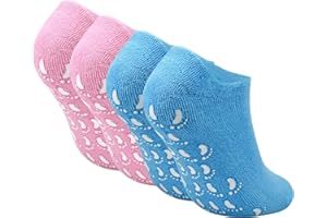 HUSALSEA 2 Paar Silikonsocken für Füße,Feuchtigkeitsspendende Fussmaske Hornhaut Socken,Fußpflege Socken für Männer und Frauen Füße Wiederverwendbar zum Erweichen Nagelhaut für Trockene, Rissige und Verhornte