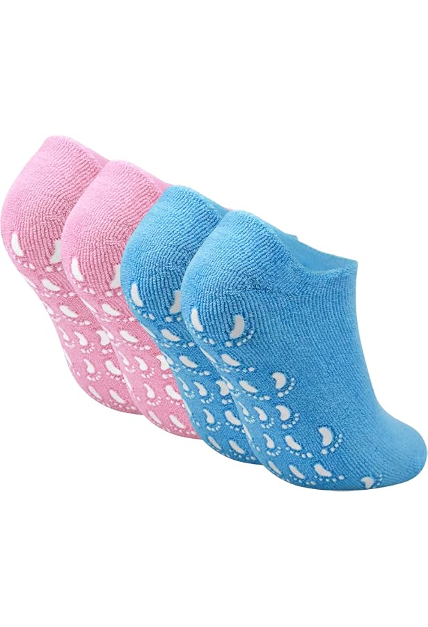Feuchtigkeitsspendende Fersensocken Mit Gel – 2 Paar, Wiederverwendbar, Für Weiche Füße