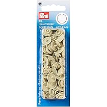 Boutons Pression Prym Color Snaps 12,4mm Transparents - Sans Couture Pour Vêtements Bébé