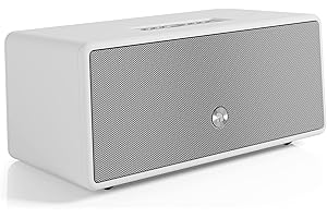 Audio Pro Drumfire-D2 - Enceinte Multiroom Ultra Puissante avec Bluetooth & WiFi - Enceinte Stéréo avec AirPlay 2, Chromecast, Spotify sans Fil - Blanc