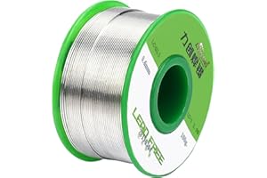 HONGXIN-SHOP Filo per Saldatura Senza Piombo 0.6 mm Solder Wire con Nucleo Colofonia per Lavori di Saldatura Elettronica per Microsaldature Saldature Saldare 100g
