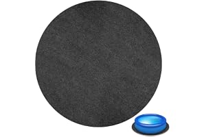 EHJAOOHH Golvskyddsmatta för bubbelpool och pool, Ø 198 cm rund filt underlag med PVC-rygg, halkfri och klippbar poolmatta för trädgårdsbastu, golvskydd mot stenar och fukt