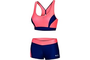 Aqua Speed Bikini Set Damen | Two Piece Swimsuit Fitness | sportliche Bademode für Frauen | Schwimmbikini Sport | Zweiteiler | Bustier | Schwimmbad | Pool | Bikinis for Women | Fiona