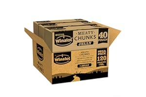 Winalot Adult Dog Food Pouch Mixed in Jelly, 100 g (Pack of 120), Brown