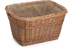 Prestige Wicker Willow Lined Log Basket, Natural, 54 x 40 x 30 cm
