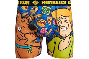 COCO BRANDS Scooby-Doo Mens Boxer Briefs - 1Pack/3Pack No Fly Anti-Chafing Cotton Lined Support Boxers for Men (Sizes: S-XL)