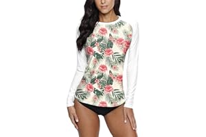 BesserBay LIGERO Rash Guard T-shirt anti-UV UPF 50+ avec manches raglan multicolores