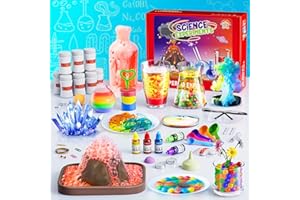 VEFOSAFE 70+ Wissenschaft Experimente Kits für Kinder - STEM Projekte Wissenschaftliche Spielzeug für Kinder 6 7 8 9 10 12 Jahre alt, Weihnachten Geburtstag Geschenke für Jungen und Mädchen, Chemie-Set