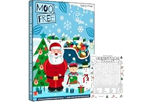 AKEDE Vegan Advent Calendar 2025 - White Chocolate Dairy Free Advent Calendar 2025 - Dairy Soya Gluten Free - Vegan Chocolate Gifts With Gift Card & Activity Card - Suitable For Vegetarians
