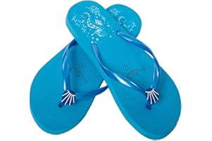 AIREE FAIREE Flip Flops Women - Flip Flops - Seahorse and Palm Tree Pattern - Elegantly Stylish, Soft Toe Separator for Comfortability & Slip-Resistant Durable Material