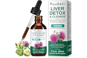 HEXIN Mariendistel Artischocke Löwenzahn Komplex Tropfen, Leber Komplex - Unterstützen die Leberreinigung und -entgiftung, Hochdosiert mit 80% Silymarin - 60ml