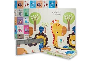 Buddy Baby - Tappetino da gioco per bambini, XXL, 180 x 200 cm, double face, resistente, imbottito, pieghevole, con borsa per il trasporto