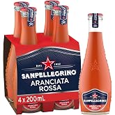 San Pellegrino Kan Portakal Aromalı Gazlı İ&ccedil;ecek Cam Şişe 4x200 ml
