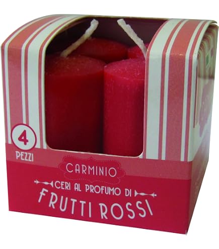 Bougies Parfumées Cereria De Giorgio Melrose - Lot De 4 | 3x3x5.5cm, Autonomie 3.5h