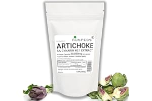 Nutrics® 30,000mg (per Capsule) Artichoke Leaf Extract 60 V Capsules 100% Pure No fillers Binders or Bulking Agents (2 Months Supply)