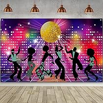 70er Jahre Deko-Set Für Party – Mit Discokugel, Spiralen, Luftschlangen & Dreiecksbanner