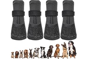 FGen Hundeschuhe Pfotenschutz,2 Stück Breathable Hundesocken Outdoor,Hundeschuhe Wasserdicht,Pfotenschutz Hund für kleine, mittlere und große Hunde