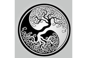 ARTISTIC SPONGE TOL2 Pochoir réutilisable motif mandala arbre de vie Yin Yang A3 A4 A5 et plus grandes tailles Décoration murale / TOL2 (PVC réutilisable, taille XS, 50 x 50 cm)