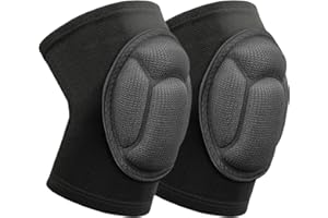 flintronic Ochraniacze na kolana do siatkówki, 1 para, do tańca, siatkówki, ochraniacze na kolana, gruba gąbka, pogrubienie, ochrona kolizji, unisex, do tańca, koszykówki, tenisa, jogi, MTB, sportu,