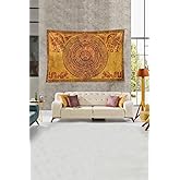 Pelangi Antik Mısır Fig&uuml;rl&uuml; Leke Tutmaz Kadife Dokulu Kumaş Duvar &Ouml;rt&uuml;s&uuml; Duvar Halısı Tapestry, Kahverengi 70 x 100, 85940777