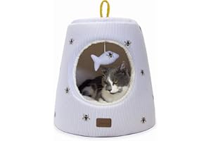 Joules Ticking Bee Hideaway, For Cats & Small Dogs