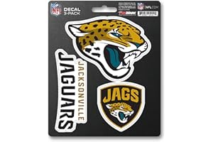 FANMATS NFL Team Autocollant, 3-Pack, DST3NF14, Bleu Sarcelle, Standard