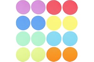SHINEOFI 36Pcs Carpet Spot Markers for Classroom, 4 Inch Colorful Circles, Multi-Color Nylon Sit Dots for Preschool Activities and Student Training