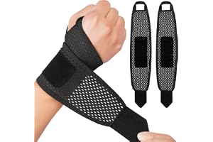 Beugo 2 st. Höger Vänster Handledsstöd för Män och Kvinnor, Andningsbart Handledsskydd, Elastiskt Handledsband för Sport, Vik