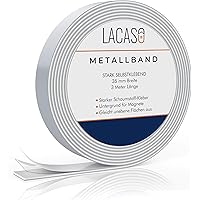 Lacaso Metallband selbstklebend I Ferroband extra stark I Universal Magnethaft-Wandleiste aus Stahl I Praktisches…