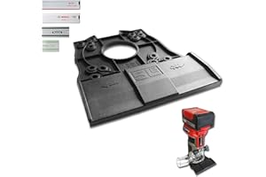SLE ENGINEERING SLE - Adaptador de riel guía profesional para Einhell TP-ET 18 Li/TP-RO 18 Set para Makita/Bosch/Festool/Mafell Riel de guía, fresadora de cantos, adaptador