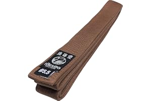 Tokaido Karategürtel braun | Braungurt Karate Gürtel aus Baumwolle | Verschiedene Längen