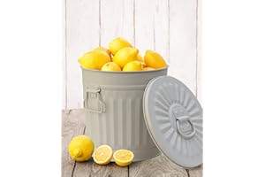 Home&Decorations vintage rubbish bin, waste basket, laundry basket, bucket with a lid, bin with carry handles