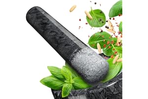 madeco Pilon de rechange en marbre de 16 cm - Noir poli - Pour mortier en marbre - Sans mortier - Pour épices, herbes, noix