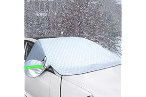 FINDIR Protector Parabrisas Hielo Parasol Coche Delantero Universal Protector para Arabrisas Coche Antihielo para Proteger el Parabrisas y limpiaparabrisas,230 x 128cm