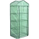 WOLTU Foliengewächshaus Tomatengewächshaus Treibhaus Anzuchthaus Gartenhaus Frühbeet Tomatenhaus Gemüse Gewächshaus Stiefelsc