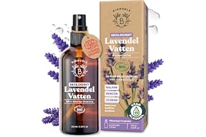 BIONOBLE Ekologiskt Lavendelhydrolat - Akne, Ansikte, Kropp, Hår - 100ml | 100% Naturligt Ursprung, Utan Alkohol - Lugnar, Renar - Lavendelvatten för Akne, Vegan Lavender Water - Glasflaska med Spray