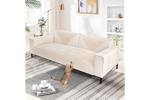 SHANNA Chenilla Suave Funda Sofa Chaise Long 1 2 3 4 Plazas Protector Cubre Sofa, Nuevas Antideslizantes Universales Fundas de Sofá con Textura Gruesa Sólida para Sala de Estar (Blanco, 90 * 180cm)