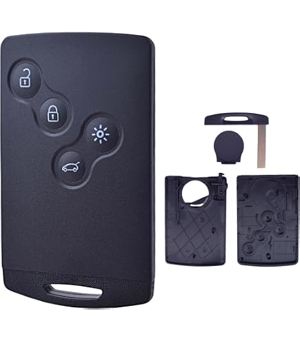 JONGO - Coque de Clé avec Lame Compatible avec Renault Clio 3, Kangoo, Master, Modus, Twingo