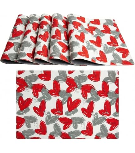 JEMIDI Set di 4 Tovagliette Americane Lavabili Cotone - Tovaglietta Americana Stoffa - per Colazione Pranzo Merenda - Certificazione Oeko-Tex - Doppio Orlo - Effetto Lino - Bianco