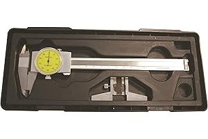 CNC QUALITÄT Calibrador de relojes de 150 mm con tope de profundidad en juego – lectura de 0,01 mm