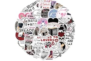 DIWSO Dark Romance Leser Aufkleber Paket 50 Stück für Wasserflaschen, Laptops, Autos, Skateboards, Herrenhöhlen Dekorationen