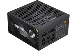 ‎GAMEMAX GAMEMAX GM-600B zasilacz PC 600 W, w pełni modułowy, 80 Plus Bronze, Active PFC & DC-to-DC, ATX Single 12 V Rail, wentylator 140 mm, wysokiej jakości kondensatory, 7 funkcji ochronnych, czarny