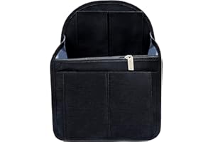 Soyizom Nylon Backpack Organiser Insert for Backpack Rucksack Universal Bag in Bag Men Women Shoulder Tote Bags Handbag Shoulder Bag Organisers,Black