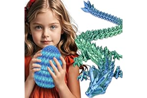 OLEE ODEE Große Dracheneier 3D-gedruckte Fidget-Spielzeuge für Erwachsene Überraschungsgeschenke für Kinder Freunde Kollegen Geburtstag Halloween Weihnachten Ostern Festgeschenke (Himmelblau Ombre)