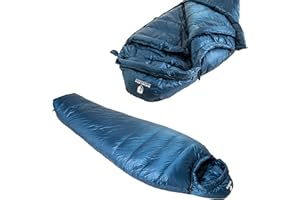 Alpin Loacker ultraleggero 3 stagioni giù sacco a pelo 860g, il sacco a pelo con piccole dimensioni di imballaggio per il campeggio e all'aperto, Trekking, Campeggio