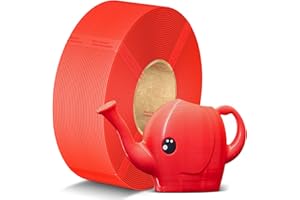 ANYCUBIC Filament PLA Recharge, Filament d'imprimante 3D 1,75 mm Sans Bobine, Précision Dimensionnelle +/- 0,02 mm, Compatible avec la Plupart des Bobines Réutilisables, 1kg, Rouge