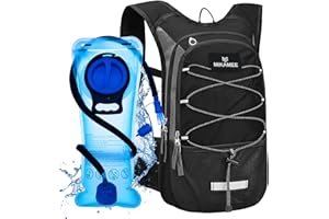MIKAMEE Hydration Backpack,16L Insulated Hydration Pack with 2L BPA Free Water Bladder for Men and Women,Lightweight Breathable Rucksack,Water Backpack for Running,Cycling,Hiking,Camping,Rave