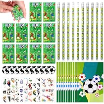 32-teiliges Fußball-Bleistift-Set Mit Radiergummis, Flipperscheiben & Spitzer – Geschenk Für Kindergeburtstage